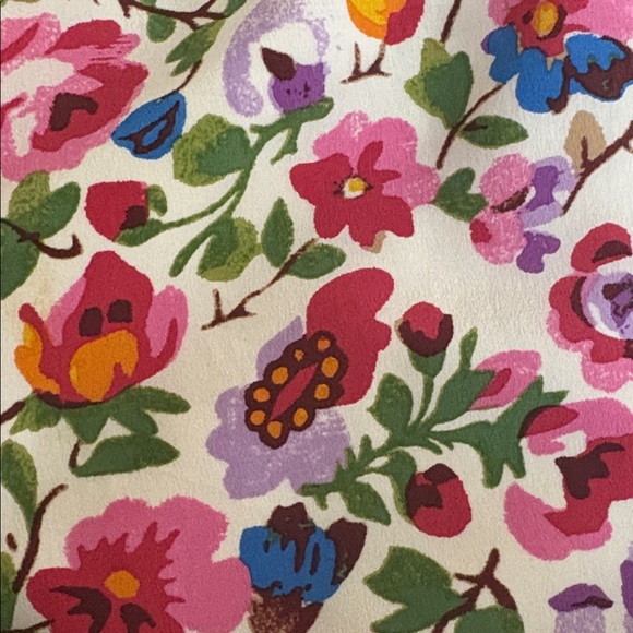 Madewell Floral Dress - White, Purple, Green, Blue - Picture 4 of 4